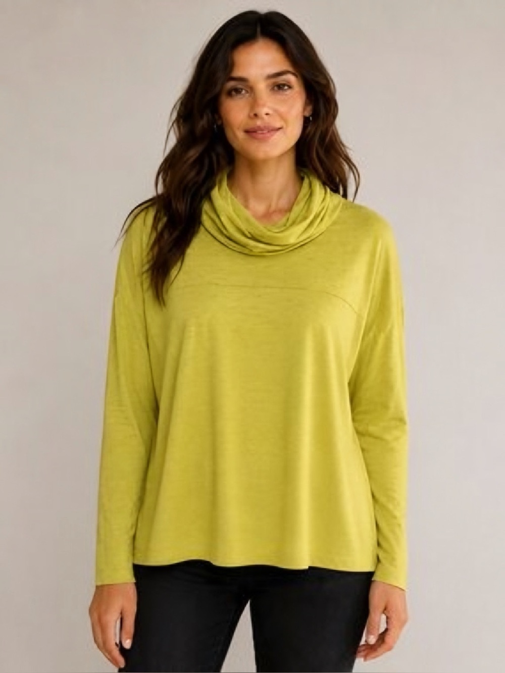 Cabi Ease Turtleneck Cowl Lightweight Layering Top size Small